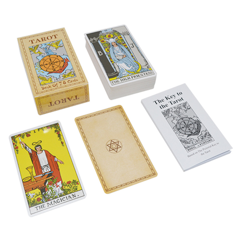 Karty do talii tarota do druku ze złotą folią 57x87mm matowe laminowanie