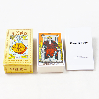 kupować Drukowany na zamówienie klasyczna astrologia horoskop karty tarot z przyjaciółmi drukowanie zrobić wysokiej jakości rycerz karta tarot online manufacture