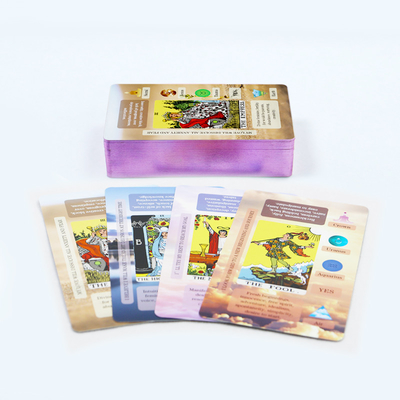 kupować Czerwone karty tarot z rosyjską purpurową krawędzią online manufacture