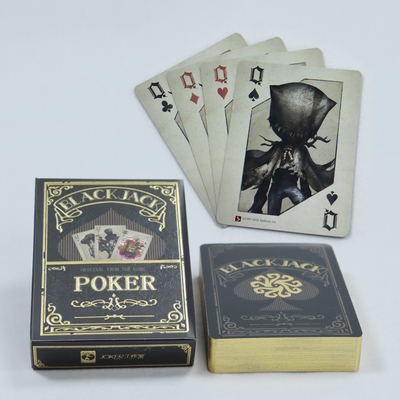 kupować Niestandardowy Logo Zdrukowane Srebro Złota Folia Ograniczona Pokerowa Targa Na Luksusowym Papierze W Formie AI online manufacture