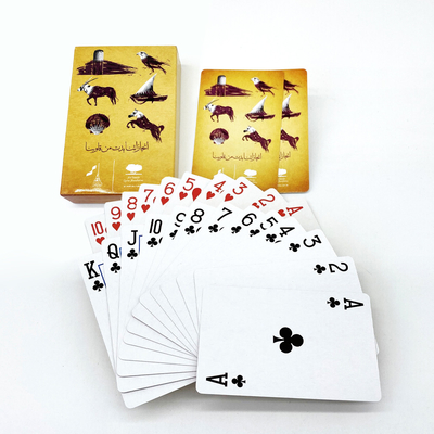 kupować Logo grające w karty poker w języku arabskim z dostosowanym projektem i laminacją online manufacture