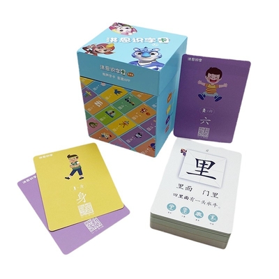 kupować UV Skończone słownictwo kieszonkowe Flash Card Logo niestandardowe Akceptowane edukacja interaktywna online manufacture