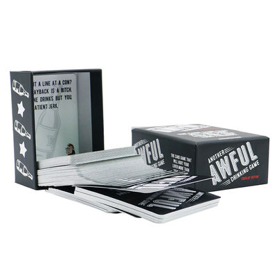 kupować Varnishing Print Drinking Game Question Cards Deck Custom Printing Drinking Truth or Dare Card Game for Adult with Box Printing Service online manufacture