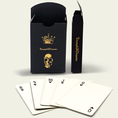 kupować Niestandardowo wydrukowane karty do gry z kartami pokerowymi w złotym krawędzi w rozmiarze 57x87 mm do promocji i gry online manufacture