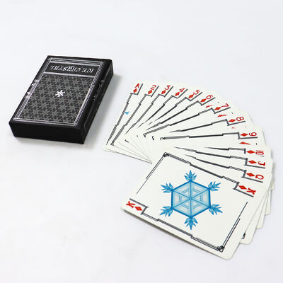 kupować 320gm Czarny papier z rdzeniem Kartki do gry z logo w 57x87mm online manufacture