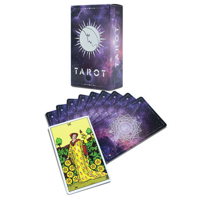 kupować Niestandardowo wydrukowane karty Tarot z czarnego rdzenia papierowego o rozmiarze 310 g/m z przewodnikiem w dostosowanych rozmiarach online manufacture