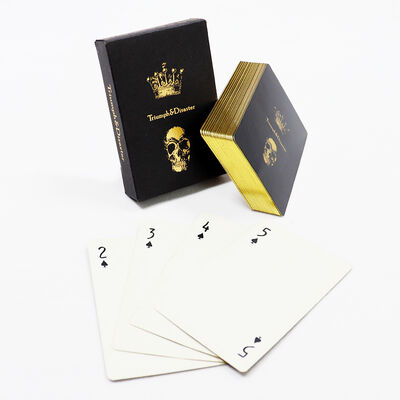 kupować Niestandardowe karty do gry Gold Edge ze spersonalizowanym projektem i ekologicznymi materiałami na imprezy i promocje online manufacture