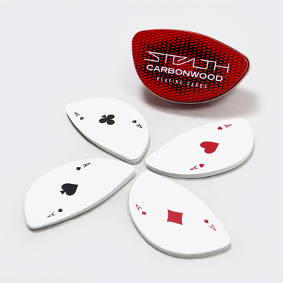 Drukowanie na zamówienie Kartki do gry Pudełko z cyny Opakowanie specjalnie ukształtowane liście Kartki pokerowe