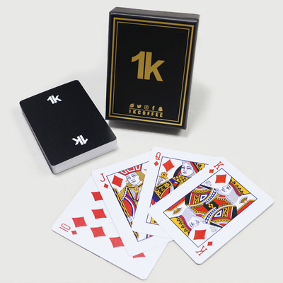0.3mm wodoodporne plastikowe karty do gry logo reklamy pokerowe