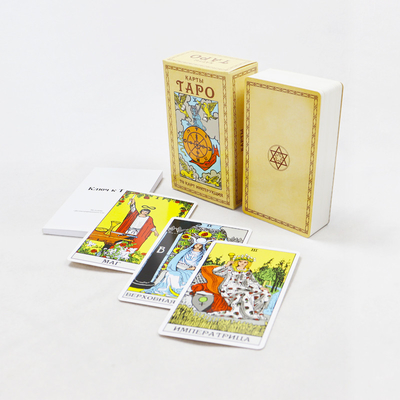 Wnętrze rozrywki Karty tarot w skrzynce siatki Custom Printing Oracle dla gier papierowych