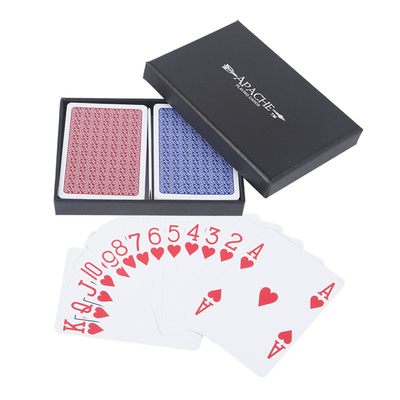2 pokłady wodoodporne profesjonalne karty pokerowe w 2 kawałkach