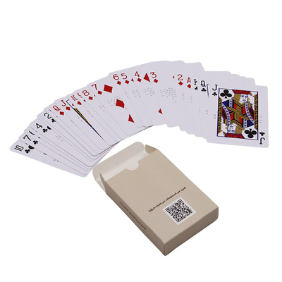 Gra w pokera Kartki z pudełkiem na zamówienie Deck wykonany z trwałego PVC i tablicy papierowej