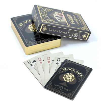63x88mm Na zamówienie Złote krawędź Kart do gry Oryginalny projekt gry Magiczne gry czarne karty