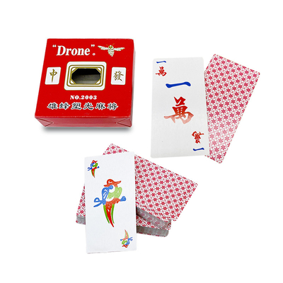 Amerykańskie rodzinne podróże, gry w karty Mahjong z logo i certyfikatem ISO