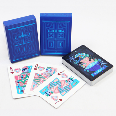 Powierzchnia lakierowana i wykończona Texas Poker Cards do personalizacji
