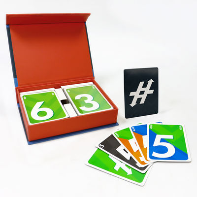 Karty do gry w języku arabskim Produkcja 2 pokładów kart papierowych Numerów kart do gry z sztywną magnetyczną skrzynką do książek z materiału przyjaznego dla środowiska