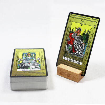 Zastosowany rozmiar Złota folia Ekologiczne drukowalne karty tarot z drukiem na zamówienie
