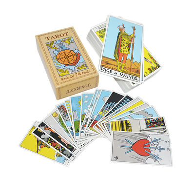 Niestandardowe karty tarot z przewodnikiem w wersji 57*87mm