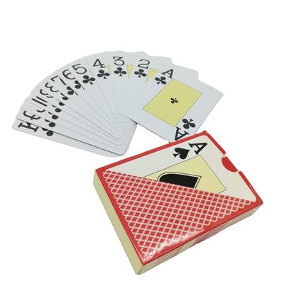 Specjalistyczny 100% Plastic Jumbo Index Size Poker Decks Produkcja wodoodporne PVC Kartki do gry Kasyno