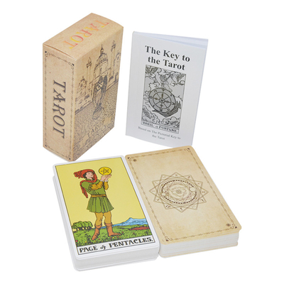 Unikalna mata tarota Tarot 63x88mm z przewodnikiem Rozrywka