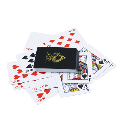 Niestandardowe drukowane wodoodporne plastikowe karty do gry Karta pokerowa PVC